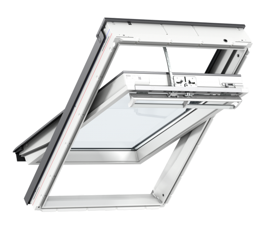 VELUX GLU 006421 - drewniano-poliuretanowe, zasilane elektrycznie